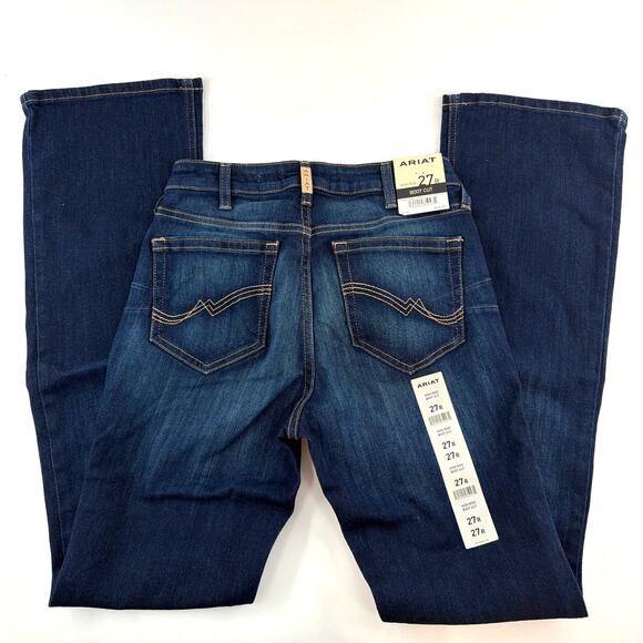 Ariat Women's Blue High Rise Ballary Boot Cut Jeans Size 27R - Picture 6 of 11